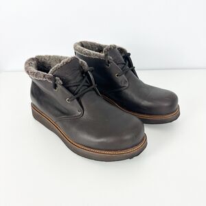 Samuel Hubbard Winter's Day Waterproof Brown Leather Shearling Boots